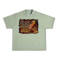 Oil Green all i want for christmas is a horse brown horse Urban Heavy Tee - RanaPortraitStore