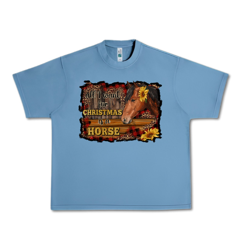 All I Want For Christmas Is A Horse Brown Horse Urban Heavy Tee by RanaPortraitStore | Teevron
