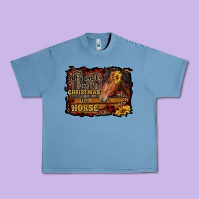 All I Want For Christmas Is A Horse Brown Horse Urban Heavy Tee Designed By Ranaportraitstore