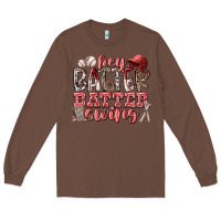 Chestnut hey batter batter swing Long Sleeve Tee - RacoonDesign