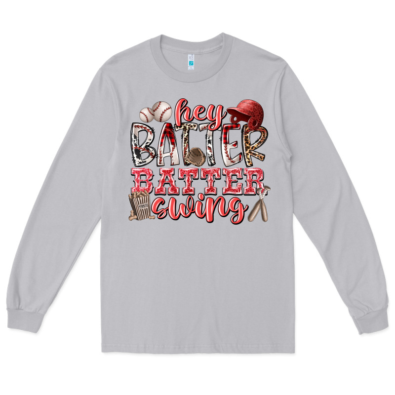 Hey Batter Batter Swing Long Sleeve Tee by RacoonDesign | Teevron