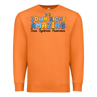Carrot down right amazing down syndrome awareness Premium Sweatshirt - MaliasSmallBusiness
