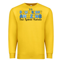 Lemon down right amazing down syndrome awareness Premium Sweatshirt - MaliasSmallBusiness