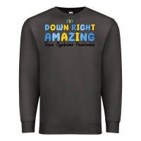 Smoke down right amazing down syndrome awareness Premium Sweatshirt - MaliasSmallBusiness