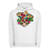 Pigment Lunar Rock mexican skull sombrero roses cactus serape Urban Hoodie - Artiststas