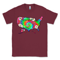 Burgundy lgbtq america map Classic Tee - HRA Design Shop