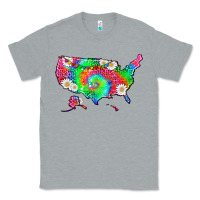 Heather Grey lgbtq america map Classic Tee - HRA Design Shop