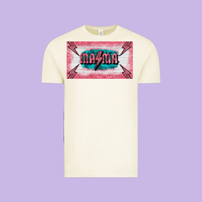 Western Mama Pink Glitter Vintage Tee Designed By Barkaloodesign