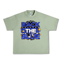 Oil Green back the blue Urban Heavy Tee - Zillion Design Studio