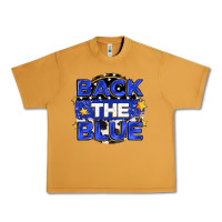Peanut Butter back the blue Urban Heavy Tee - Zillion Design Studio