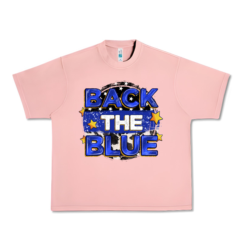 Back The Blue Urban Heavy Tee by Zillion Design Studio | Teevron