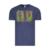 Vintage Denim mardi gras brush stroke Vintage Tee - RanaPortraitStore