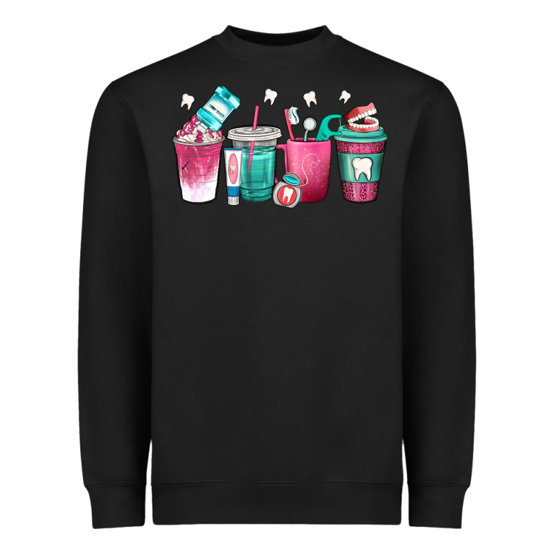 Dentist Coffee Cups Heavyweight Sweatshirt by texasbilliewilder | Teevron