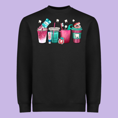 Dentist Coffee Cups Heavyweight Sweatshirt Designed By Texasbilliewilder