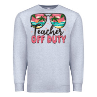 Heather Grey teacher off duty Premium Sweatshirt - MaliasSmallBusiness