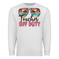 Oatmeal Heather teacher off duty Premium Sweatshirt - MaliasSmallBusiness