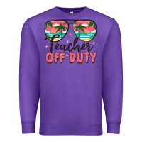Purple teacher off duty Premium Sweatshirt - MaliasSmallBusiness