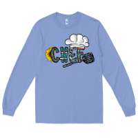 Colony Blue chef Long Sleeve Tee - CowhideDigitalArt
