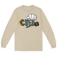 Mushroom chef Long Sleeve Tee - CowhideDigitalArt