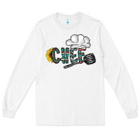 White chef Long Sleeve Tee - CowhideDigitalArt