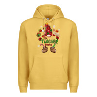 Antique Gold the teacher gnome christmas Premium Hoodie - MaliasSmallBusiness