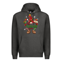 Charcoal Heather the teacher gnome christmas Premium Hoodie - MaliasSmallBusiness
