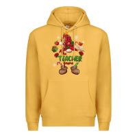 Mustard the teacher gnome christmas Premium Hoodie - MaliasSmallBusiness