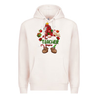 Pale Pink the teacher gnome christmas Premium Hoodie - MaliasSmallBusiness