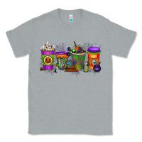 Heather Grey Halloween Coffee Drink Classic Tee - RacoonDesign