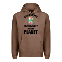 Chestnut Destroy the patriarchy not the planet Premium Hoodie - Bettercallsaul