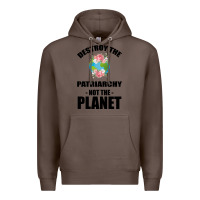 Coffee Destroy the patriarchy not the planet Premium Hoodie - Bettercallsaul