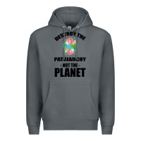 Rock Destroy the patriarchy not the planet Premium Hoodie - Bettercallsaul