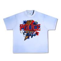 Grape Ice police wife with lightning bolt Urban Heavy Tee - Zillion Design Studio