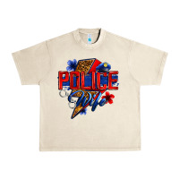 Sandshell police wife with lightning bolt Urban Heavy Tee - Zillion Design Studio