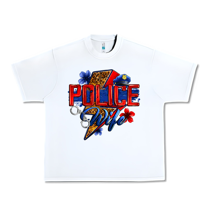 Police Wife With Lightning Bolt Urban Heavy Tee by Zillion Design Studio | Teevron