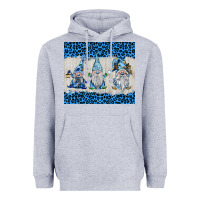 Heather Grey snowy christmas gnomes Heavyweight Hoodie - BarkalooDesign