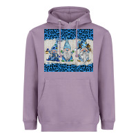Lavender snowy christmas gnomes Heavyweight Hoodie - BarkalooDesign
