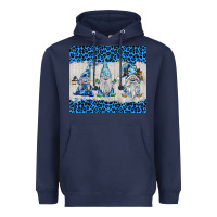 Navy snowy christmas gnomes Heavyweight Hoodie - BarkalooDesign
