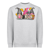 Heather Grey race gnomes Heavyweight Sweatshirt - Zillion Design Studio