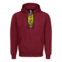 Burgundy halloween gnome pen wrap Zipper Hoodie - BundleAndBundleShop