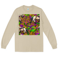 Mushroom mardi gras leopard horse seamless pattern Long Sleeve Tee - FaDigitalArtStudio