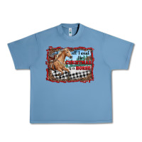 Pebble Blue all i want for christmas is a horse  with farm Urban Heavy Tee - RanaPortraitStore
