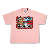 Salmon all i want for christmas is a horse  with farm Urban Heavy Tee - RanaPortraitStore