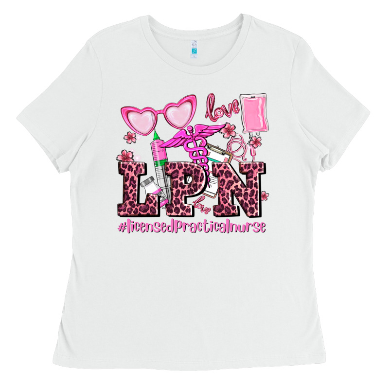 Valentines Day Lpn Licensed Practical Nurse Ladies Tee by AdoDesignShop | Teevron