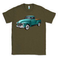 Army Green western truck left 34 view Classic Tee - FaDigitalArtStudio