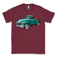 Burgundy western truck left 34 view Classic Tee - FaDigitalArtStudio