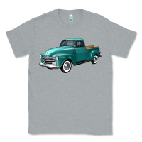 Heather Grey western truck left 34 view Classic Tee - FaDigitalArtStudio