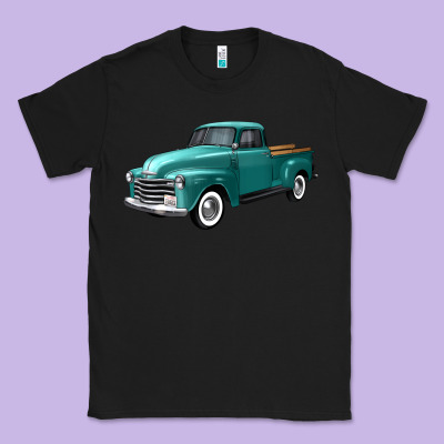 Western Truck Left 34 View Classic Tee Designed By Fadigitalartstudio