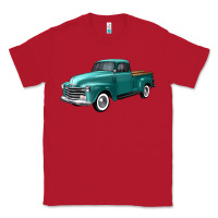 Red western truck left 34 view Classic Tee - FaDigitalArtStudio