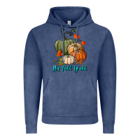 Vintage Denim Happy Fall Y'all Pumpkins Vintage Hoodie - RanaPortraitStore